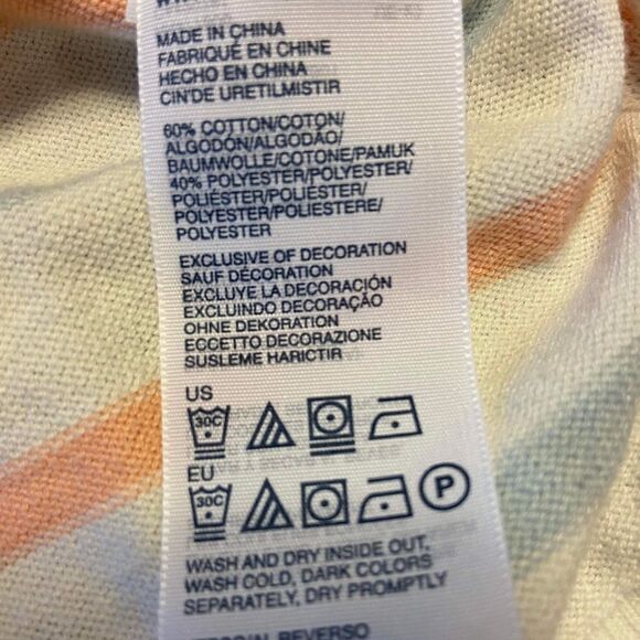 Lightweight Cotton Blend Tommy Hilfiger Striped Sweater women’s medium - Picture 3 of 4